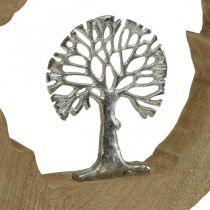 Produkt Dekoracja stołu drzewo drewno do umieszczenia drewna mango naturalne, metal 32×5×34cm