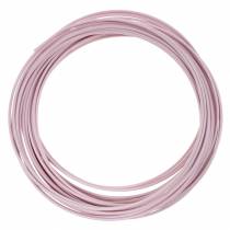 Drut aluminiowy Ø2mm pastelowy różowy 100g 12m