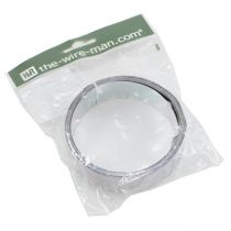 Produkt Drut płaski aluminiowy, srebrny, 30 mm x 3 m - drut florystyczny, drut dekoracyjny, drut rzemieślniczy, drut aluminiowy, drut giętki