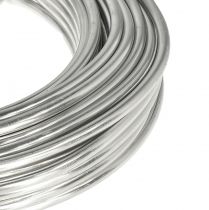 Produkt Drut aluminiowy srebrny błyszczący drut rzemieślniczy drut dekoracyjny Ø5mm 1kg