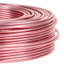 Drut aluminiowy Ø2mm 500g 60m Różowy