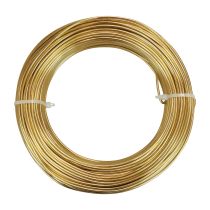 Produkt Złoty drut aluminiowy 2mm 500g 60m do prac rękodzielniczych i dekoracji