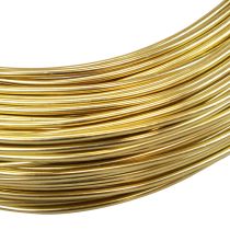 Produkt Złoty drut aluminiowy 2mm 500g 60m do prac rękodzielniczych i dekoracji