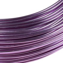 Produkt Fioletowy drut aluminiowy, 2 mm, do biżuterii i dekoracji, drut rzemieślniczy w kolorze lawendowym, 500 g - 60 m