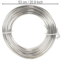 Produkt Drut aluminiowy, srebrny, 3 mm, drut rzemieślniczy do projektów kreatywnych, 1 kg