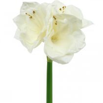 Sztuczny kwiat Amarylis biały Dekoracja świąteczna H40cm