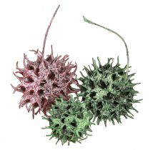 Produkt Dekoracja szyszek bursztynowych zielona jagoda mrożona naturalna dekoracja 500g