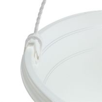 Produkt Kosz wiszący na kwiaty 25cm biały
