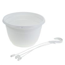 Produkt Kosz wiszący na kwiaty 25cm biały