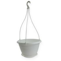 Kosz wiszący Galicia Ø30cm biały