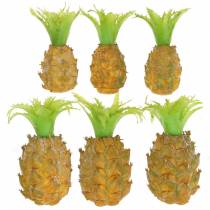 Produkt Miniaturowy ananas sztuczny H6,5cm - 8cm 6 szt