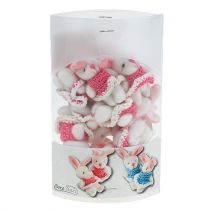 Produkt Zawieszka Króliczek 5,5cm Różowy 9 szt