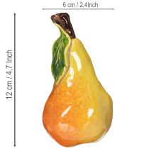 Produkt Zestaw sztucznych owoców Jabłko Gruszka Element dekoracyjny Jesień 12 cm 3 szt.