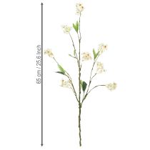 Produkt Gałązka kwiatu jabłoni, sztuczna gałązka kwiatowa, biała, 65 cm, 1 sztuka