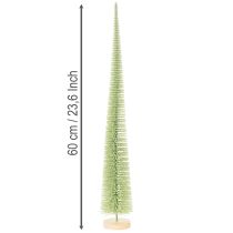 Produkt Choinka sztuczna, ozdobna na drewnianej podstawie, 60cm