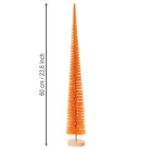 Produkt Sztuczna ozdoba choinkowa na drewnianej podstawce, 60cm