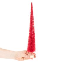 Produkt Choinka wąska dekoracyjna, sztuczna choinka na drewnianej podstawie, 40cm, 3 sztuki