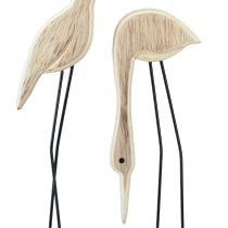 Produkt Stojak na figurki drewniane para żurawi naturalny 27,5×13cm 2 szt