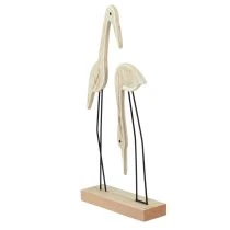 Produkt Stojak na figurki drewniane para żurawi naturalny 27,5×13cm 2 szt