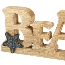 Produkt Stojak z napisem „Plaża” dekoracja marynistyczna drewno 35×12cm