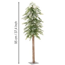 Produkt Sztuczna jodła z dekoracją śnieżną, zimowa i świąteczna, 95 cm