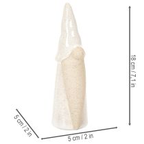 Produkt Dekoracyjna figurka krasnala, lekka ceramika, styl skandynawski, 18 cm, 3 sztuki