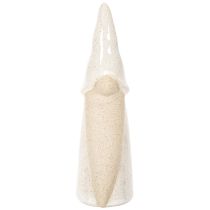 Produkt Dekoracyjna figurka krasnala, lekka ceramika, styl skandynawski, 18 cm, 3 sztuki