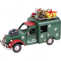 Produkt Świąteczne dekoracje samochodowe Samochód świąteczny w stylu vintage zielony L17cm