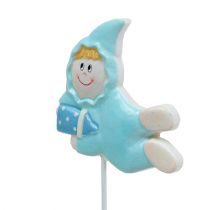 Korek dekoracyjny dla niemowląt różowy, niebieski 5cm L25cm 4szt.