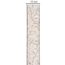 Produkt Wstążka dekoracyjna, transparentna organza do dekoracji stołu, szerokość 15mm, długość 20m