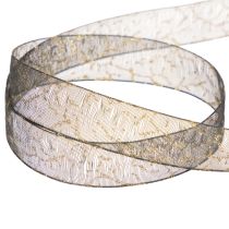 Produkt Wstążka dekoracyjna, transparentna organza do dekoracji stołu, szerokość 15mm, długość 20m