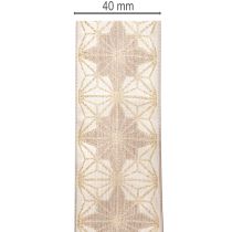 Produkt Wstążka dekoracyjna z gwiazdkami, wstążka prezentowa z krawędzią odkształcalną, szerokość 40 mm, długość 20 m