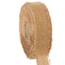 Produkt Wstążka bawełniana dekoracyjna, styl rustykalny, z frędzlami, 40 mm, 30 m