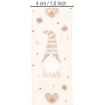Produkt Wstążka dekoracyjna z krasnalami i sercami na prezenty i rękodzieło, 40 mm x 15 m