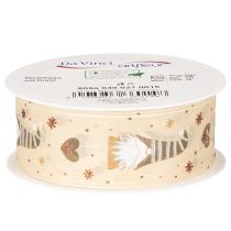 Produkt Wstążka dekoracyjna z krasnalami i sercami na prezenty i rękodzieło, 40 mm x 15 m