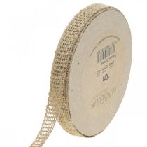 Produkt Wstążka dekoracyjna juta naturalna 12mm rustykalna wstążka dekoracyjna juta 10m