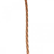 Sznurek, wstążka ozdobna, sznurek jubilerski Miedź-kolor naturalny dł.20m Ø4cm