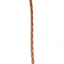 Sznurek, wstążka ozdobna, sznurek jubilerski Miedź-kolor naturalny dł.20m Ø4cm