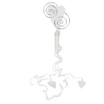Produkt Wieszak na ławkę z rurką i sercem, 18cm, 6 szt.