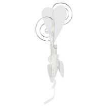 Produkt Wieszak na ławkę z rurką i sercem, 18cm, 6 szt.