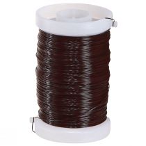 Produkt Drut rzemieślniczy w kolorze brązowym ozdobny drut wiążący 0,35mm 100g 3 sztuki
