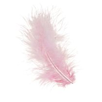 Produkt Pióra rękodzielnicze różowe ptasie pióra wiosenne wielkanocne 5-10cm 20g