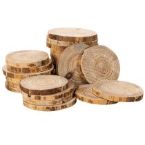 Produkt Naturalne okrągłe plastry drewniane do dekoracji i rękodzieła, 6 cm, 300 g