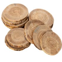 Produkt Naturalne okrągłe plastry drewniane do dekoracji i rękodzieła, 6 cm, 300 g