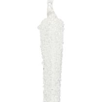 Produkt Ozdoba choinkowa sopel szklany do zawieszenia 19cm 3 sztuki
