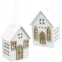 Ozdoby choinkowe, dekoracja domu drewnianego W10cm 4szt