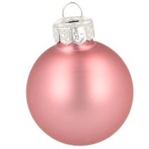 Produkt Ozdoba choinkowa bombki szklane różowo-szare Ø4cm 24 szt.