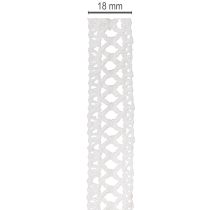 Produkt Ozdobna koronkowa wstążka bawełniana do kreatywnych wzorów, 18 mm, 10 m