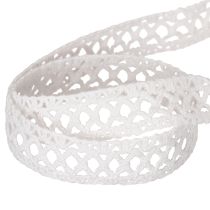 Produkt Ozdobna koronkowa wstążka bawełniana do kreatywnych wzorów, 18 mm, 10 m