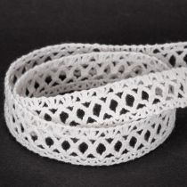 Produkt Ozdobna koronkowa wstążka bawełniana do kreatywnych wzorów, 18 mm, 10 m